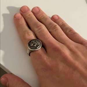 David Yurman lion signet ring